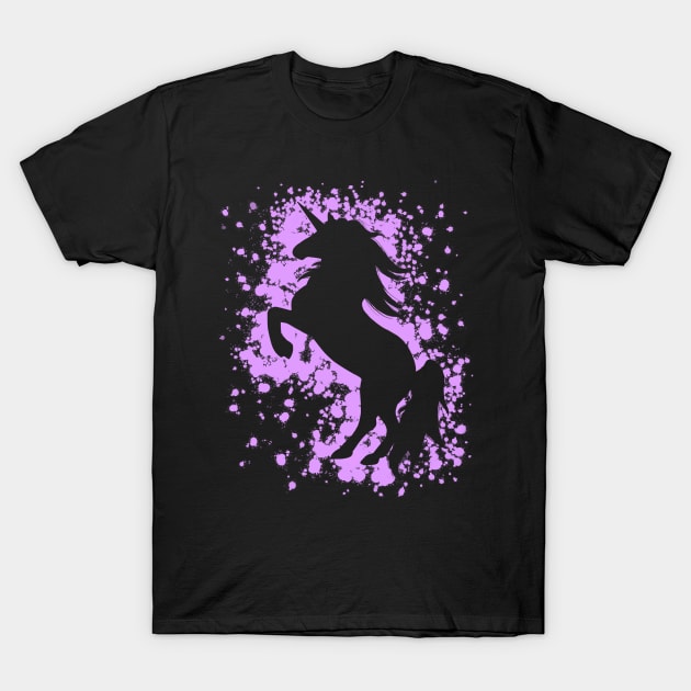 Magical Purple Unicorn T-Shirt by Lady Lilac